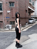 BACK OPEN STRAP SLEEVELESS