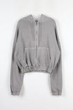 Bai Washing Crop Zip-Up