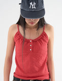 Kitsch button sleeveless