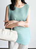 [Premium] Linea Pleats Unbalance Sleeveless