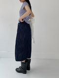 Selvedge H-line Banding Long Skirt