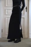 Dublin shirring long skirt