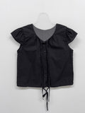Yuke String Crop Blouse
