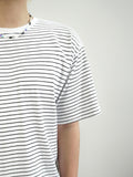 Stripe half T-shirts