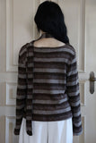 Angora Scarf Stripe Tee