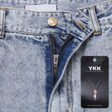 Double Knee Snow Washed Work Denim