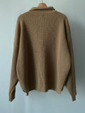 Collar Button Over Knit