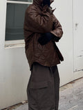 Shine Quilting Padded Shirt Jumper