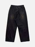 Cier Black Tin Washing Denim Pants