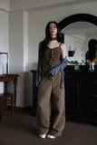 Dia cut wide pants