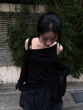 UNBAL DRAPE SLEEVELESS TOP