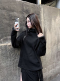 DIAGONAL ZIPPER HOODIE