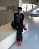 Non-mix Raglan Varsity Knit Zip-up