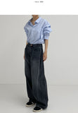 310 Pleated Wide Denim Pants