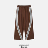 Bant Diagonal Track Wide Sweatpants