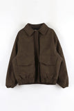 full fur lining) Mild fleece blouson jacket