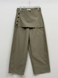 706 Wrap Skirt Balloon Fit Pants