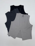 [Setup Available] Stitch Strap Slit Vest