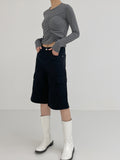 Oeol Shirring Tension T-shirt