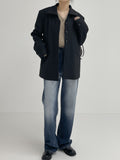 Floor Wool Hidden Loose Fit Jacket
