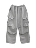Calin diagonal cargo sweat balloon pants