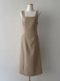 [Long ver.] Pecan Adjust Sleeveless One Piece
