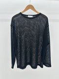 Summer see-through mesh knit