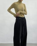 Fine wool turtleneck T-shirt