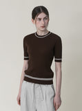 [Premium] Smith Color Matching Short Sleeve Knit