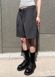 TWO-PINTUCK HARF PANTS