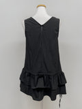 Mori Frill Layered Sleeveless One-Piece Dress