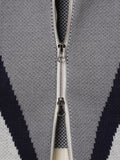 Rider High-Neck Knit Zip-Up