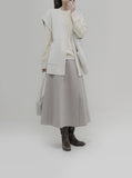[Premium] Whole Garment Wool Back Round Knit