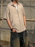 Sage Linen Half Shirt