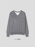 Tribe Layered Crop V-Neck Knit