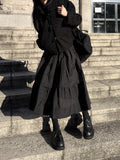 STRING LAYERED FLARE SKIRT