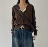 Groa Wool V-neck Cardigan
