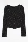 Poe flower snap cardigan