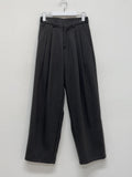 [unisex] Loop Two Tuck Brushed Wide Slacks