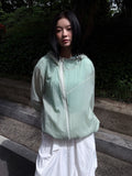 WAVE ZIPPER NYLON HOODIE