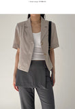 [summer/Wrinkle Free] Brulee Two Burton Short Jacket