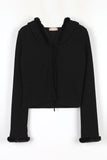 Trimmed cape cardigan