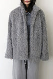 Bichon overfit fur jacket