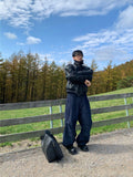 Black leather shirring padding