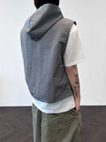 Crop Washer Pocket Hood Vest