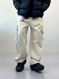 Dea Zipper Wide Cargo Pants