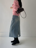 Bay Teen Denim H-Line Long Skirt