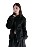 SUEDE BUTTON LINE JACKET