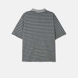 Pigment Stripe Collar Short Sleeve Tee