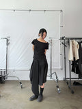 TIE WRAP MIDI SKIRT